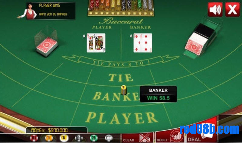 Hướng dẫn chơi Baccarat Red88